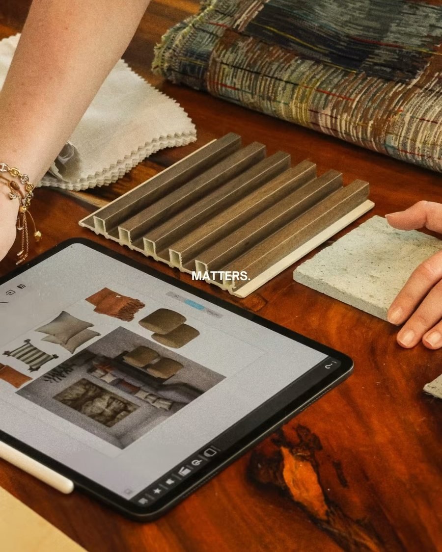 Mood board digital de un proyecto de interiorismo